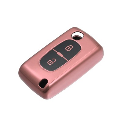 Unique Bargains Silicone Car Smart Key Fob Case Cover For Peugeot