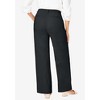 Jessica London Women's Plus Size Stretch Cottonchino Wide-Leg Trouser - image 3 of 4