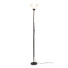 Creekwood Home Essentix 70" Tall Torchiere Essential Floor Lamp with White Plastic Shade - 2 of 4