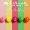 5-Pack Stress Balls, with Uplifting Quotes for Anxiety Relief and Hand Strength Exercise - 3 of 4