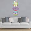Big Dot of Happiness Hippity Hoppity - Hanging Porch Easter Bunny Party Outdoor Decorations - Front Door Decor - 3 Piece Sign - 3 of 4