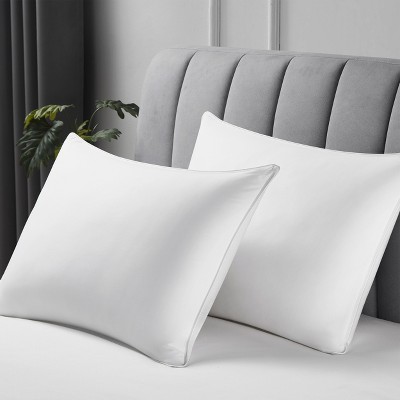 Downlite Soft White Goose Down Hypoallergenic Pillow – Perfect For Stomach  Sleepers Standard : Target