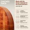 John Boos Boos Block CCB Series Round Large Reversible Wood Chopping Board, 3-Inch Thickness, 18" x 18" x 3" - 3 of 4