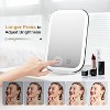 FUNTOUCH  Adjustable and Rechargeable Travel Makeup Mirror with 3-Color 80 LED Lights and 10X Magnification, Battery,Touch Dimming, White - 4 of 4