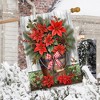 Briarwood Lane Winter Christmas House Flag 40x28 For Outdoor Poinsettia Pail For Christmas House Flag - 4 of 4
