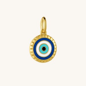 Mantra Jewelry - The Evil Eye - I Am Supported And Protected Charm - 1 of 4