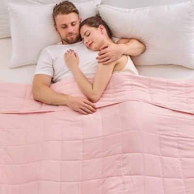 Inhand Weighted Blanket (Queen 60"x80") - Cooling Heavy Blanket with Glass Beads - All-Season Breathable Soft Comfort Microfiber Blanket