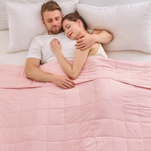 Inhand Weighted Blanket (Queen 60"x80") - Cooling Heavy Blanket with Glass Beads - All-Season Breathable Soft Comfort Microfiber Blanket - 1 of 4