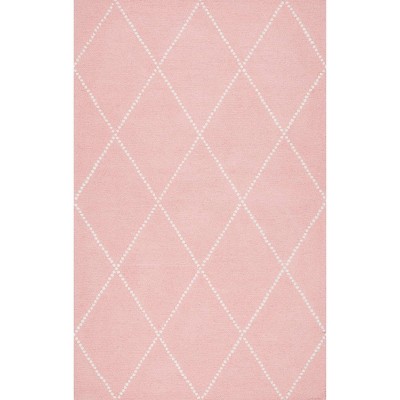 Image of 6'x9' Hand Tufted Elvia Area Rug Baby Pink - nuLOOM