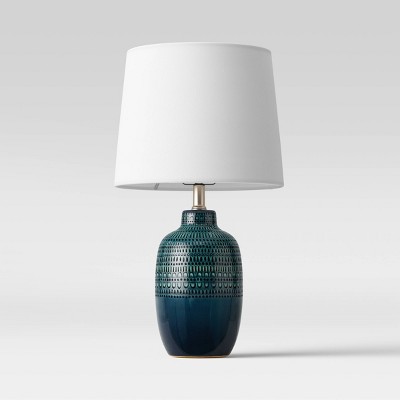 Large Assembled Ceramic Table Lamp Dark (Includes LED Light Bulb) Green - Threshold™