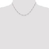 Black Bow Jewelry 1.15mm, Sterling Silver Diamond Cut Fancy Beaded Chain Necklace - 2 of 4