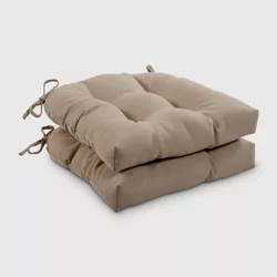 Rolston 2pc Indoor/Outdoor Tufted Seat Cushion Set - Haven Way