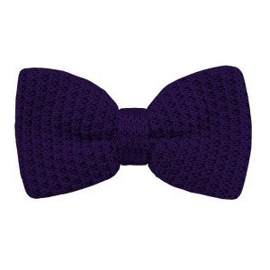 Men's Solid Color Knit 2.75 W And 4.75 L Inch Pre-Tied adjustable Bow Ties - 1 of 3