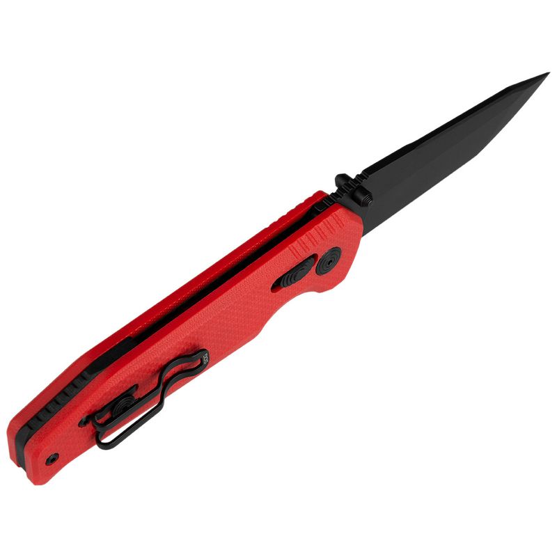 SOG Vision XR LTE Straight Edge Steel Tactical Pocket Knife, Red, 3 of 9