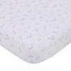 Little Love By NoJo Rainbow Unicorn Mini Crib Bedding Set - Pink/Aqua/Yellow 3pc - 2 of 4