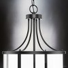 Urban Ambiance Luxury Modern Farmhouse Indoor Chandelier,  30-5/8''H x 15"W x 15''D,  Matte Black Finish, UHP4613 - 4 of 4