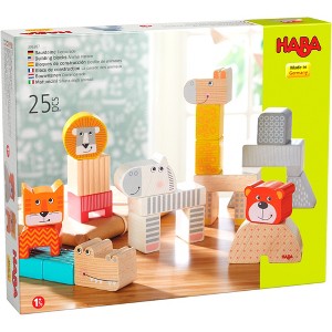 HABA Animal Parade Wooden Blocks - 25 Piece Set (Made in Germany) - 1 of 4
