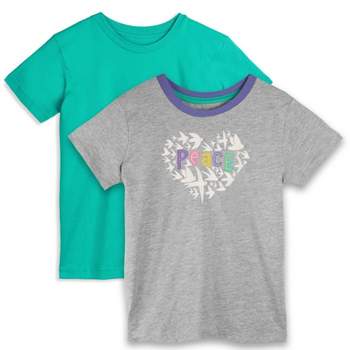 Mightly Girls Fair Trade Organic Cotton Girls Short Sleeve T-Shirt 2-pack