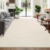 Washable Rugs for Living Room Modern Solid Area Rugs Non Slip Low Pile Minimalist Carpet Stain Resistant Ultra Soft Throw Mats - 3 of 4