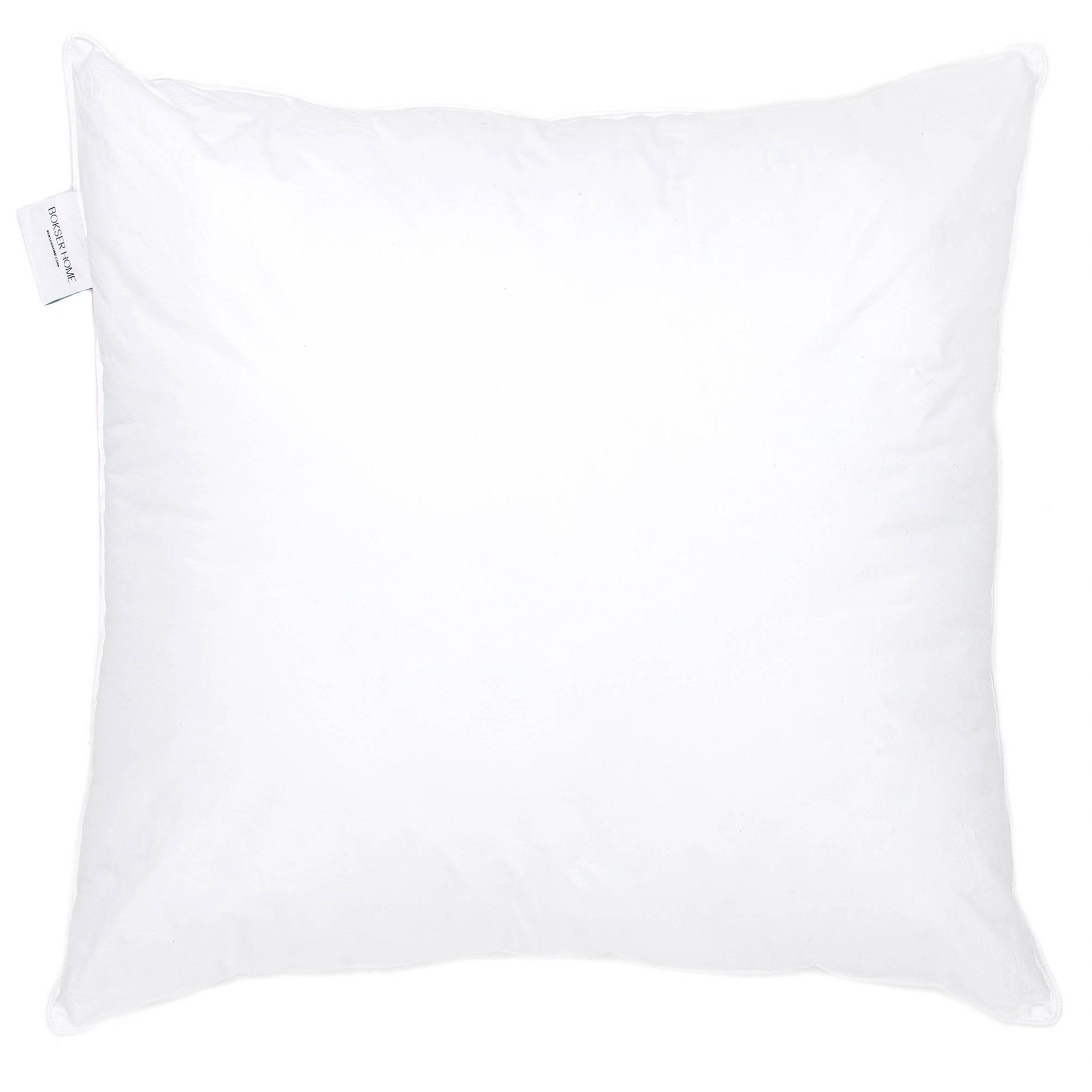 26" x 26" Euro Down Alternative White Bed Pillow Insert | BOKSER HOME