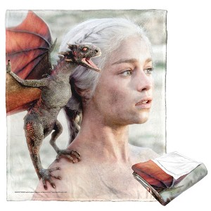 Warner Bros. Game Of Thrones Mother Of Dragons Silk Touch Throw Blanket 50x60 Inches - 1 of 4