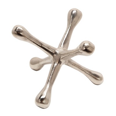 Sagebrook Home Metal Jacks Abstract Sculpture for Room, Bedroom or Office Decor, Aluminum
