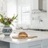 WOWOW Wall Mounted Pot Filler with Double Handle in Brushed Nickel - 4 of 4