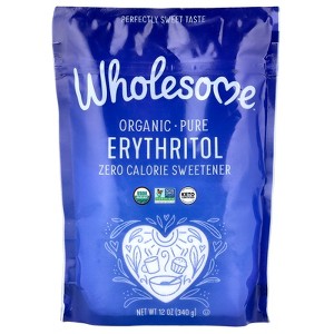 Wholesome Sweeteners Organic Pure Erythritol, Zero Calorie Sweetener, 12 oz (340 g) - 1 of 2