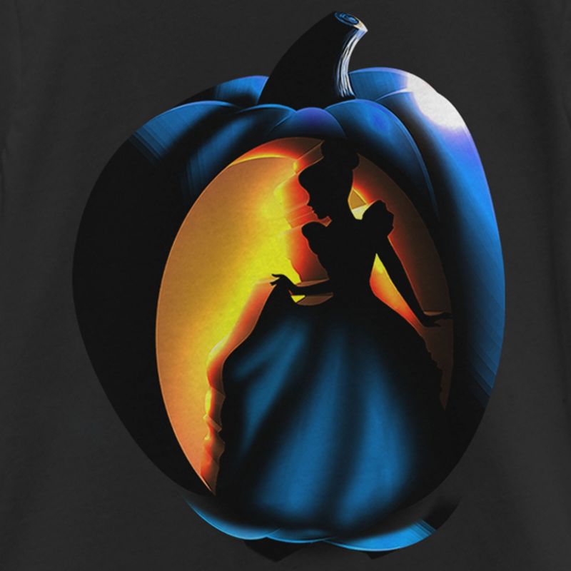 Girl's Cinderella Halloween Pumpkin T-Shirt, 2 of 5