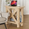 Tribesigns Farmhouse Side Table, Narrow End Table for Space Saving, Bedside Furniture for Bedroom, Living Room, Small Spaces - 4 of 4