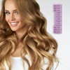 Unique Bargains Women's Heatless Voluminous Hair Roller 2.68"x0.87" Purple 12pcs - 2 of 4