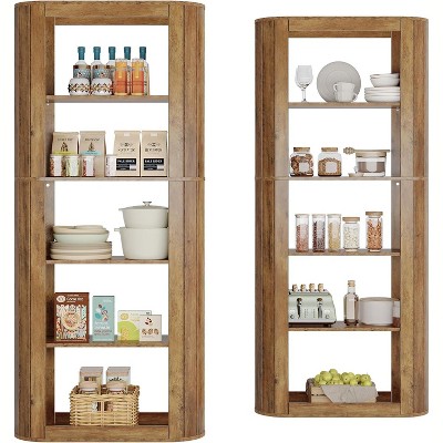 Tribesigns 70.9" Tall Kitchen Pantry, Farmhouse Storage Cabinet with 5-Tier Storage Shelf
