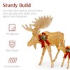 Best Choice Products 2-Piece Moose Family Lighted Christmas Yard Décor Set w/ 170 LED Lights, Stakes, Zip Ties - image 4 of 4