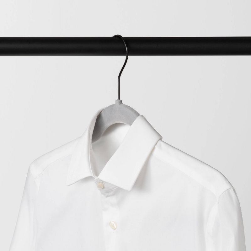 30pk Suit Flocked Hangers - Brightroom™, 4 of 7