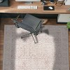 World Rug Gallery Elise Blue Distressed Medallion Indoor Rug – Flat Pile, Washable with Non-Slip Backing - 2 of 4