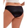 INSPIRE CHIC Women's Low Waist Panties Hi-Cut Frill Trim Satin Full Coverage Briefs, Available in Plus Size - 2 of 4