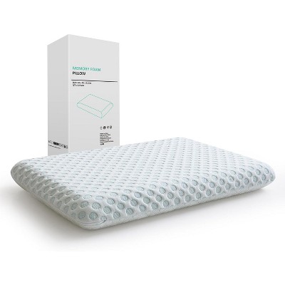 Lycvki Slim Pillow Gel Memory Foam Bed Pillow CertiPUR-US - Standard