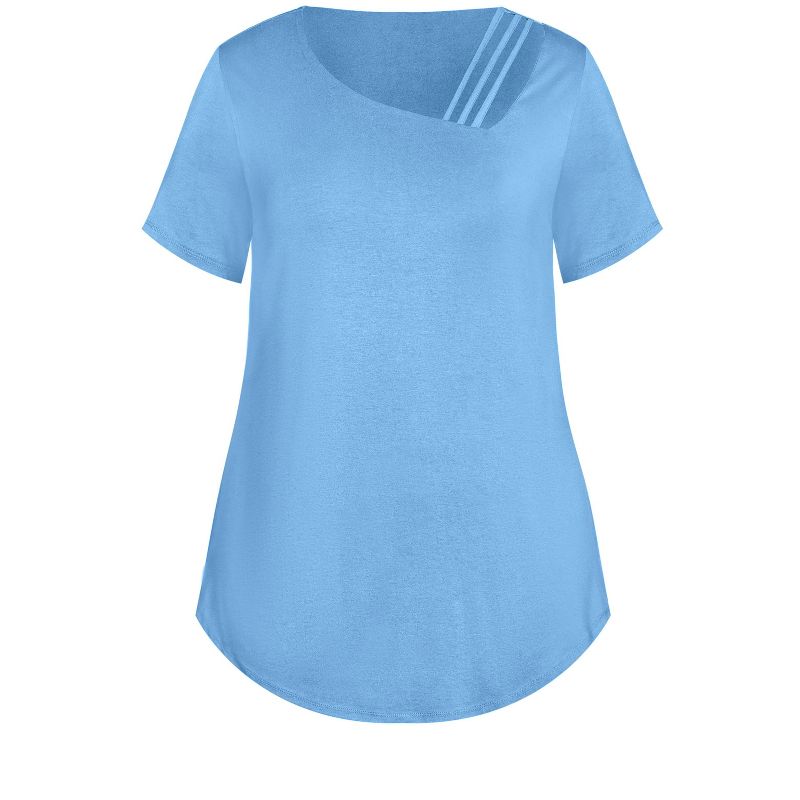 Women's Plus Size V Cut Out Top  - Riviera | AVENUE, 3 of 4