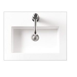 James Martin Signature Vanities & Composite Countertop 20"W  x 15.4" D  Sink , White Glossy - 1 of 1