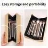 Christmas Makeup Brushes Set 17 with Cleaning Mat and Sponge for Powder, Eye Shadow, Liquid, Cream - 2 of 4