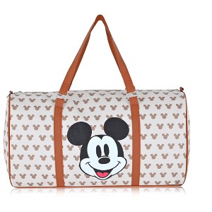 Generic Disney Mickey Mouse Mouse Travel Bag, Duffle Bag, Overnight Bag, Weekender Bag | Mini 16 Inch Leather Classic Premium Travel Duffle Bag - 1 of 4