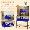 Two-Story Small Animal Cage Removable from Stand, Pet Habitat with Shelf & Wheels, 33" x 18.5" x 35" - 4 of 4