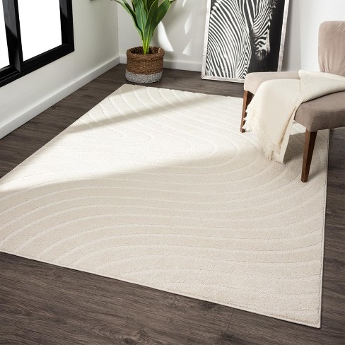 Kochi Zara Geometric Cream Wool Rug – RugsDirect