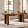 Tribesigns 70.86-Inch Dining Table for 6-8 People, Heavy Duty Wooden Kitchen Table Commercial Restaurant Furniture for Home Dining Room Cafe - 2 of 4