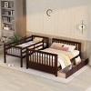 Streamdale Twin-Over-Full Bunk Bed with Ladders and Two Storage Drawers (Espresso) - 3 of 4