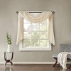 TopComfy Curtain Panels Solid Crushed Scarf Sheer Crushed Sheer Window Scarf Soft Breathable Translucent Fabric for Home, Beige, 2.76"*8.66"*6.3" - 2 of 4