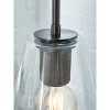 Signature Design by Ashley Collbrook Finish Glass Pendant Clear/Black : Modern Kitchen Lighting, UL Listed, E26 Socket - 3 of 4