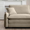 Christopher Knight Home Johnson Mid-Century Modern 115.34" Wood and Corduroy Upholstered 3-Seater Sectional Sofa - 3 of 4