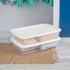 41qt Clear Under Bed Storage Box White - Room Essentials™ - image 2 of 4