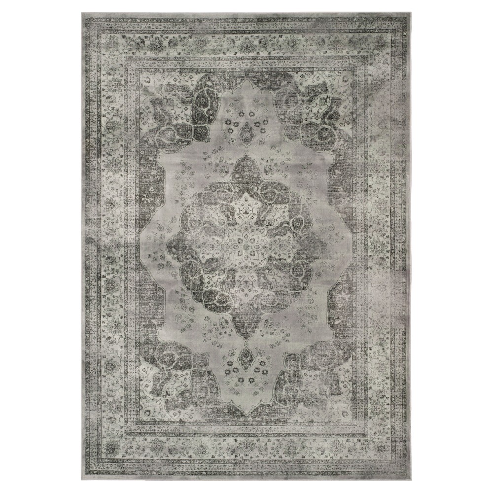 4'x5'7in Luca Vintage Area Rug Gray/Multi - Safavieh